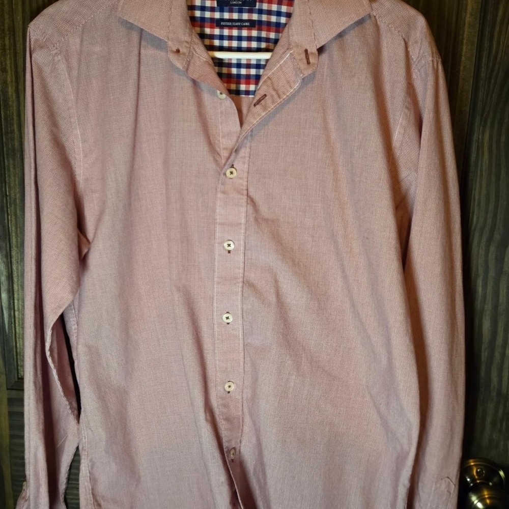 Nick Dunn London Pink Cotton & Polyester Shirt